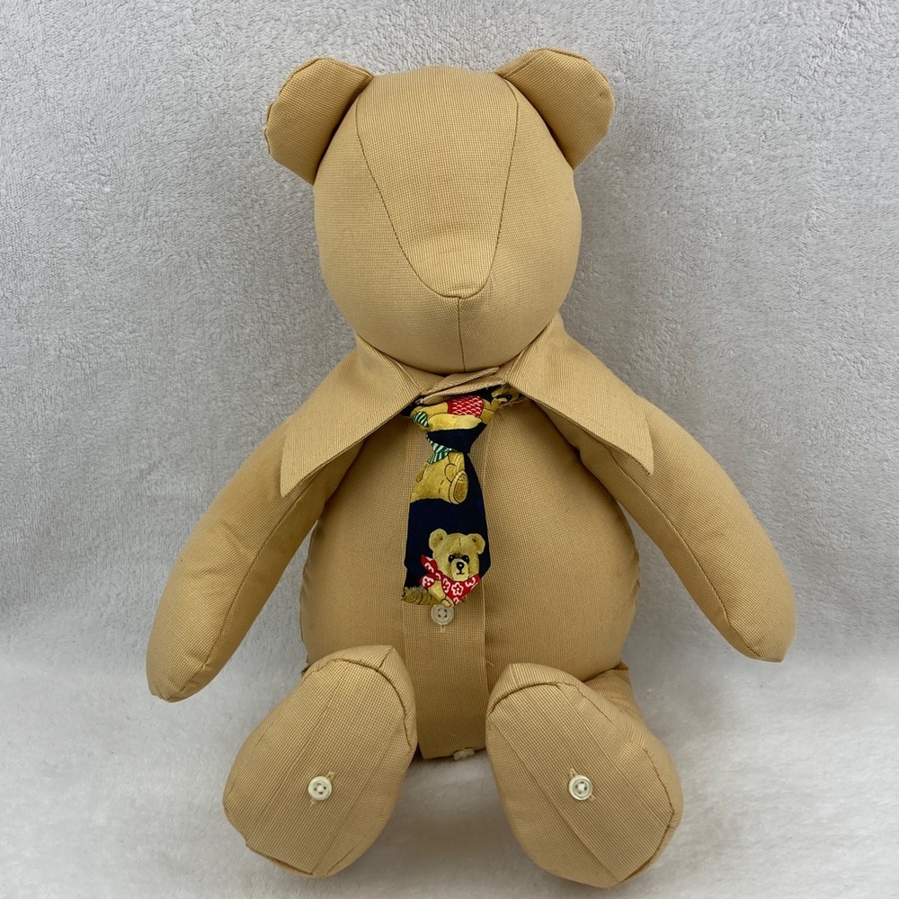 Hand Crafted Keepsake Prayer Bear Tan Teddy Bear 18”